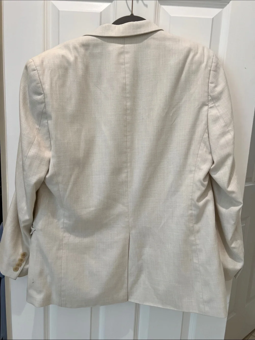 Chaps Light Cream Two-Button Sport Coat